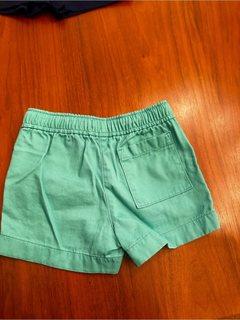 LOT! Crewcuts Kids 3 Pairs Elastic Waist Shorts Navy, Teal & White size 4